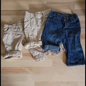 🌻3-6M Set of 3 Old Navy Pants/Capri